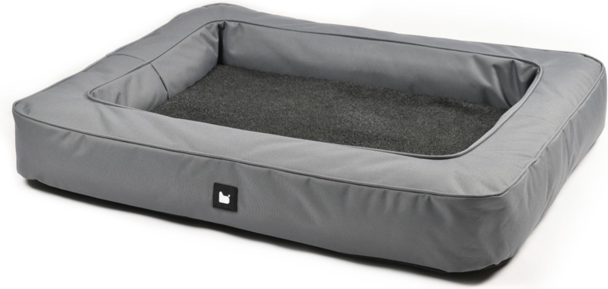 Extreme Lounging - b-dog luxury monster - orthopedische hondenkussen - wasbaar met rits - uitneembaar kussen - 100x80x15cm - Grijs