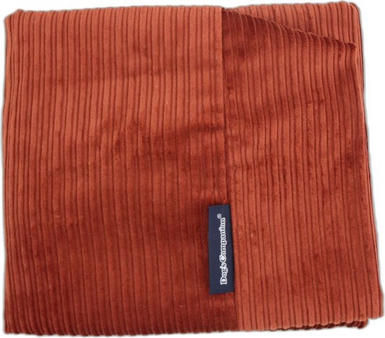Dog's Companion - Housse amovible brique double velours côtelé pour coussin / lit pour chien - L - 115x85cm