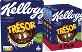 Kellogg's TRESOR Cookies & Cream Ontbijtgranen - 4x 410 gr - Voordeelverpakking