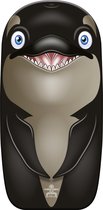 Gebro Bodyboard orka - kunststof - zwart/grijs - 82 x 46 cm