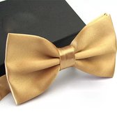 Gouden das strik voor volwassenen met handige verstelbare sluiting goud - das - strik - goud - accessoire - huwelijk - kerst