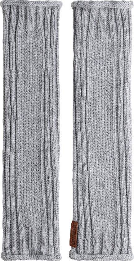 Knit Factory Kick Beenwarmers - Dames kuitwarmers gemaakt van wol - Voor de herfst en winter - Licht Grijs