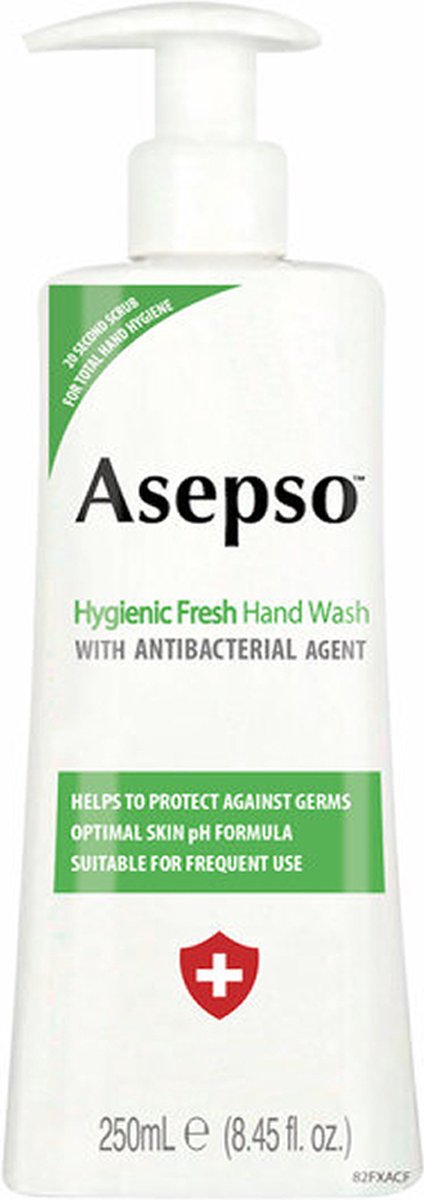 Asepso - Hygienic Fresh - Antibacteriële Handzeep/Zeeppomp - 250ml