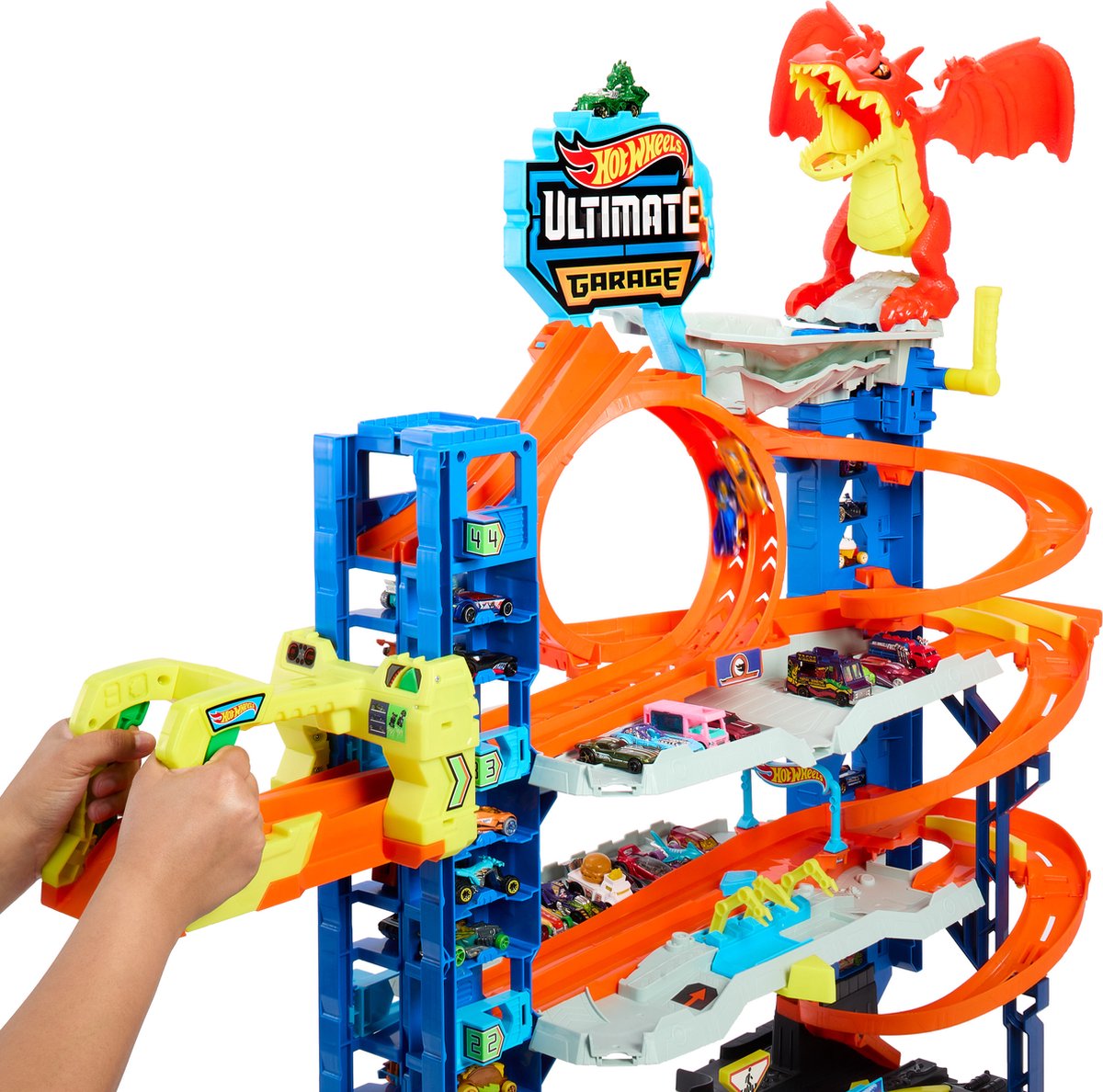 Hot Wheels - City Ultieme Garage Speelset - Met 2 metalen auto's — afbeelding 3