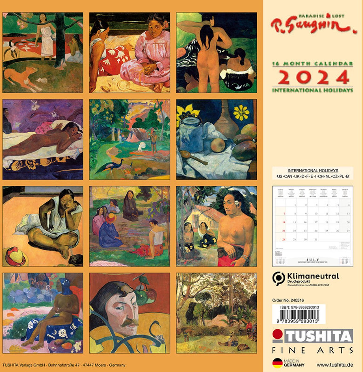 Paul Gauguin - Paradise Lost Kalender 2024