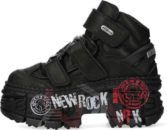 New Rock - M-WALL009-C12 Plateau Laarzen - 37 Shoes - Zwart | bol
