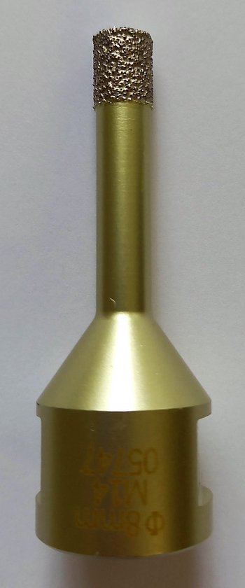 Tegelboor - galvanisch - aansl. M14 - Ø 8mm
