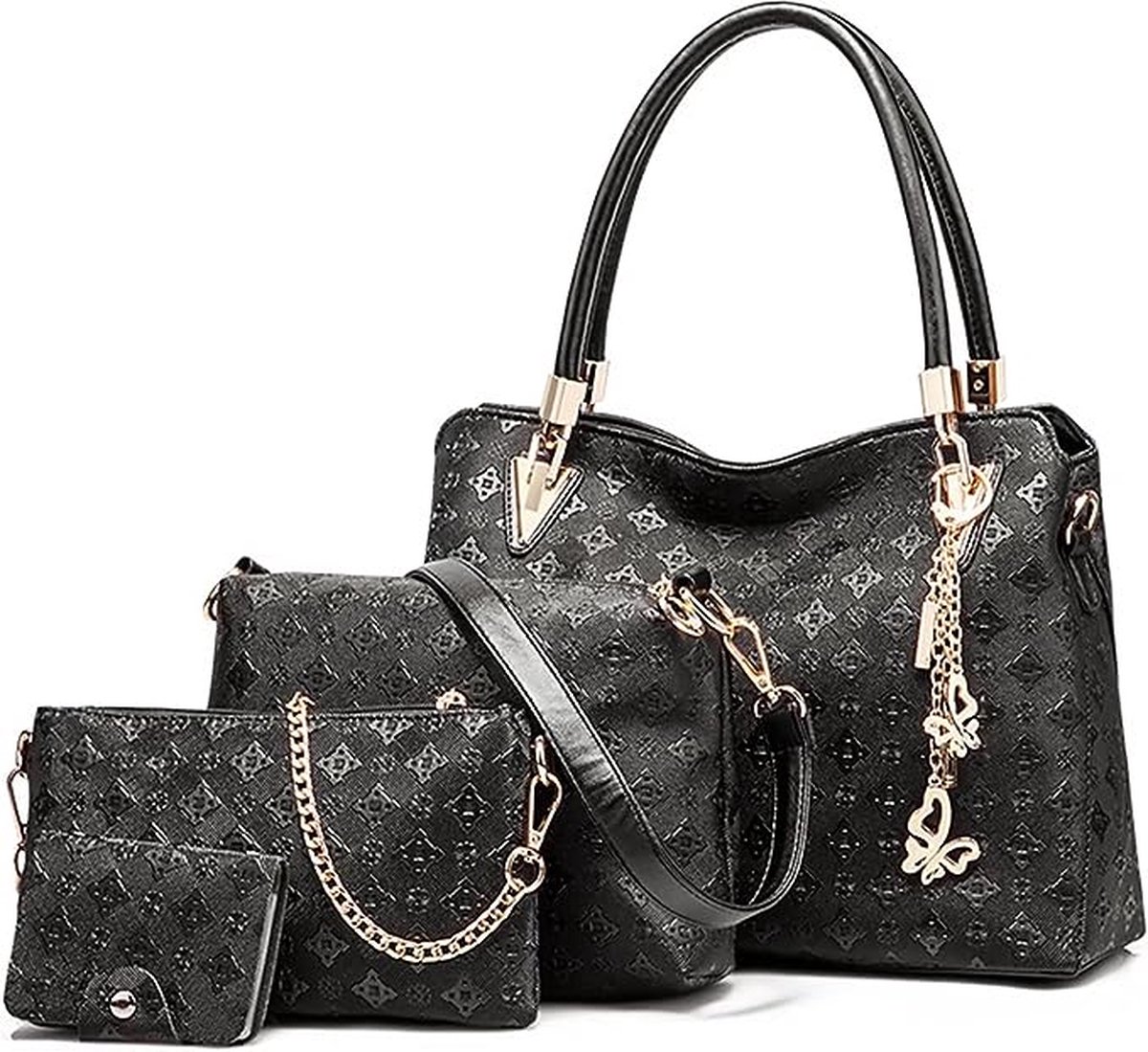 Vrouwen Handtassen Messenger Bag Dames Handtas Vrouwen Kozijnen Zakken 4 Stuks Set Fashion Gift voor Moeder