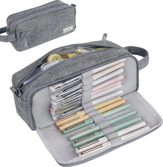 Somstyle Trousse de Luxe – Trousse à Stylos pour Enfants et Adultes –  Trousse scolaire