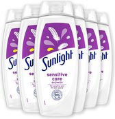 Sunlight - Gel Douche - Sensitive Care - Pack économique 6 x 450 ml