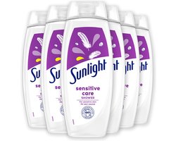 Sunlight - Zeep - Douchegel - Sensitive Care - Gevoelige huid - Hydraterend - 6 x 450 ml - Voordeelverpakking