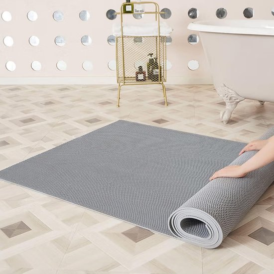 Tapis de sol de drainage de zone humide intérieure extérieure de 5mm  d'épaisseur, tapis de drainage en PVC antidérapant, tapis de sol étanche  commercial, pour salle de douche, piscine, cuisine ( Color 