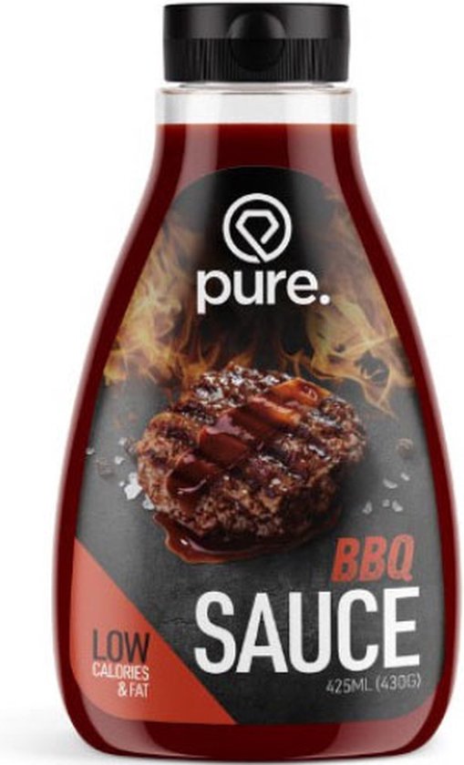 PURE Low Carb Sauce BBQ 425ml caloriearm