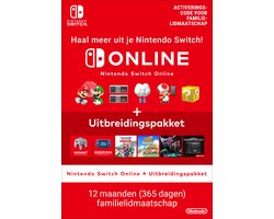 Nintendo Switch Online + Uitbreidingspakket - 365 Dagen Familie Lidmaatschap Image