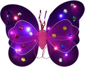 Lichtgevende Vlinder Vleugeltjes - Paars - Met RGB Verlichting