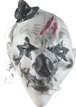 Masque de Clown Horreur Fjesta - Masque d'Halloween - Costume d'Halloween - Wit - Zwart - Latex - Taille unique