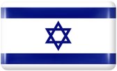 Mini vlag sticker - autostickers - autosticker voor auto - 5 stuks - bumpersticker - Israël