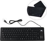 103 Key French USB Wired Silicone Waterproof Keyboard Desktop Notebook Keyboard, Kabellengte: 1.5m