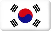 Mini vlag sticker - autostickers - autosticker voor auto - 5 stuks - bumpersticker - Korea