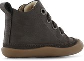 Shoesme Donkerbruine Bootie - Veterschoen Kind - Jongens - Dark Brown - Leer;Microleer - Maat 23