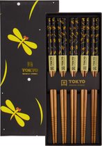 Tokyo Design Studio - Eetstokjes - Cadeau Set - Gele Libelle