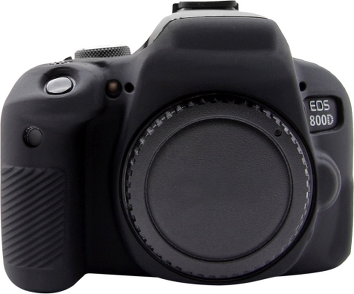 PULUZ zachte siliconen beschermhoes voor Canon EOS 800D (zwart) - Merkloos