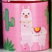 Ressort d'escalier - lama - cactus d'alpaga rose - ressort de marche printemps speelgoed tapis d'escalier chenille printemps - cadeau de Noël Sinterklaas chaussure cadeau - 7 cm