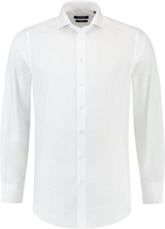 Chemise homme Tricorp Oxford slim-fit - Corporate - 705007 - Blanc - taille  44/5 | bol