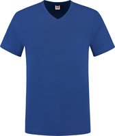 Tricorp T-shirt V-hals fitted - Casual - 101005 - Royalblauw - maat XXL