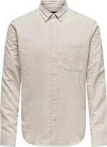 Only & Sons Overhemd Onsgudmund Slim 1-pkt Solid Shirt N 22027307 Silver Lining Mannen Maat - S