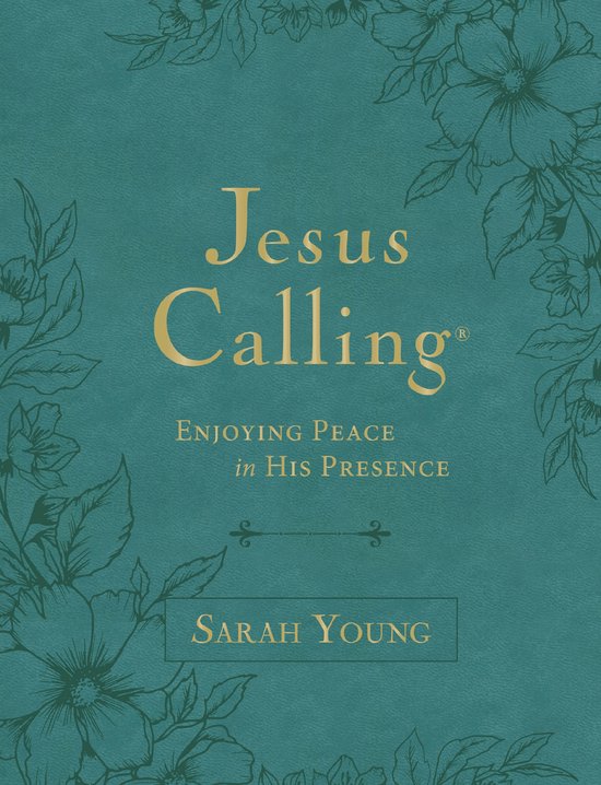 Jesus Calling®- Jesus Calling, Large Text Teal Leathersoft, with Full Scriptures