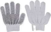 Mondoni Magic Gloves Kinder Handschoenen - Maat: 1 - Grijs - Kunstleer - Paardrijhandschoenen