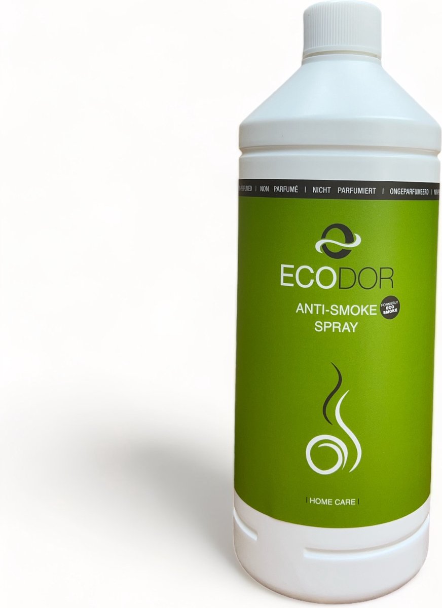 Ecodor EcoSmoke - Anti rooklucht, nicotine ontgeurder / luchtverfrisser - 1000ml - Navulling