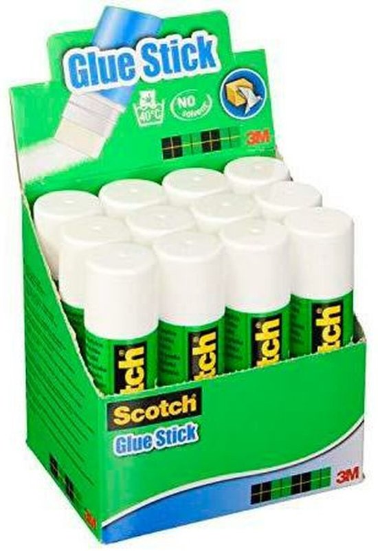 Lijmstift scotch permanent 40gr | 12 stuks