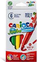 Set Viltstiften Carioca Jumbo Multicolour 6 Onderdelen (24 Stuks)