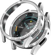 Samsung Galaxy Watch 6 40MM Hoesje Hard Plastic Diamant Zilver