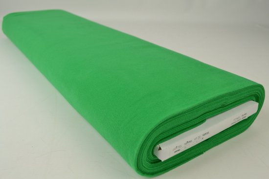 Tissu molton de 10 mètres - Vert - 100% coton - tissu Molton op rol