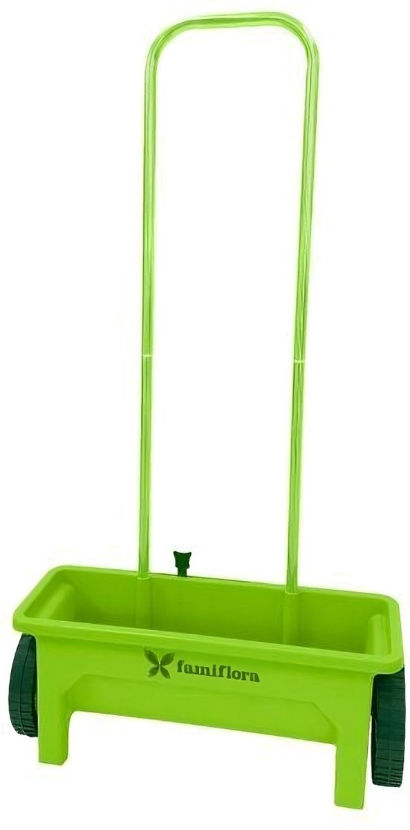 Bol.com Famiflora strooiwagen 12L - L55 x B21 x H17 cm - Gelijkmatig strooien voor perfecte verdeling - Geschikt voor mest, zade... aanbieding