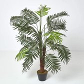 Kunstboom kunstplant groen Evergreen mini kunstpalm 120 cm hoog