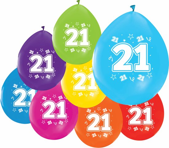 Verkeersbord Ballonnen 25 Jaar - 8 stuks