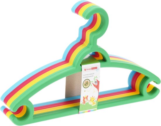 Storage Solutions cintres pour enfants - 8x - plastique - multicolore