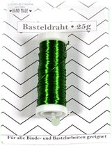 Fil à attacher Stern Fabrik - vert - rouleau de 25 grammes - fil floral/fil de fer/fil d'enroulement
