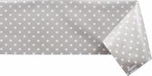 Raved Tafelzeil Stippen 140 cm x  140 cm - Grijs - PVC - Afwasbaar