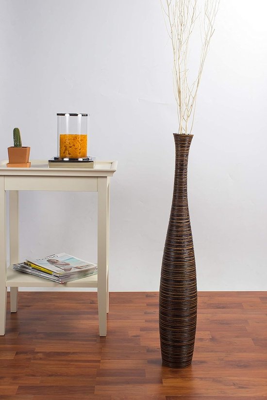 Grand vase de sol pour branches décoratives, grand vase en bois design vase  debout,... | bol