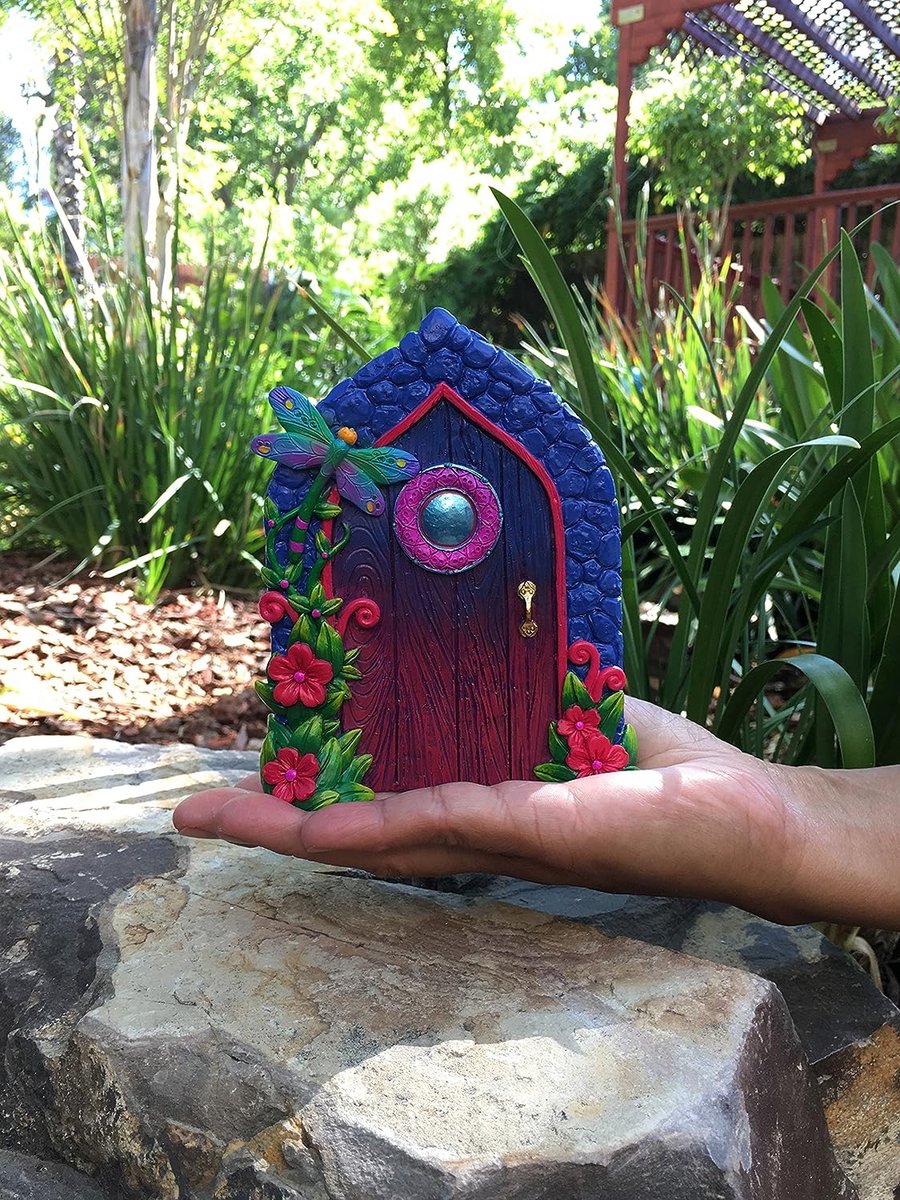 Décoration de jardin de maison de fée gnome super mignon de 4 pièces avec  un design