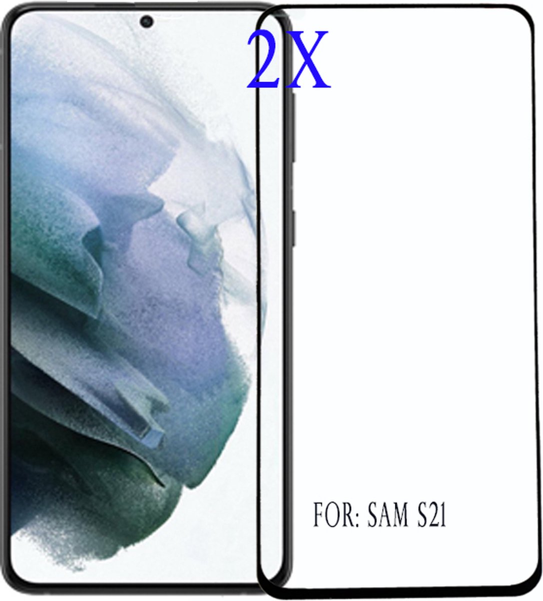 Samsung S21FE Screenprotector -Tempered Glass Screen Protector Samsung Galaxy S21FE Screen Protector Glas - 2 stuks