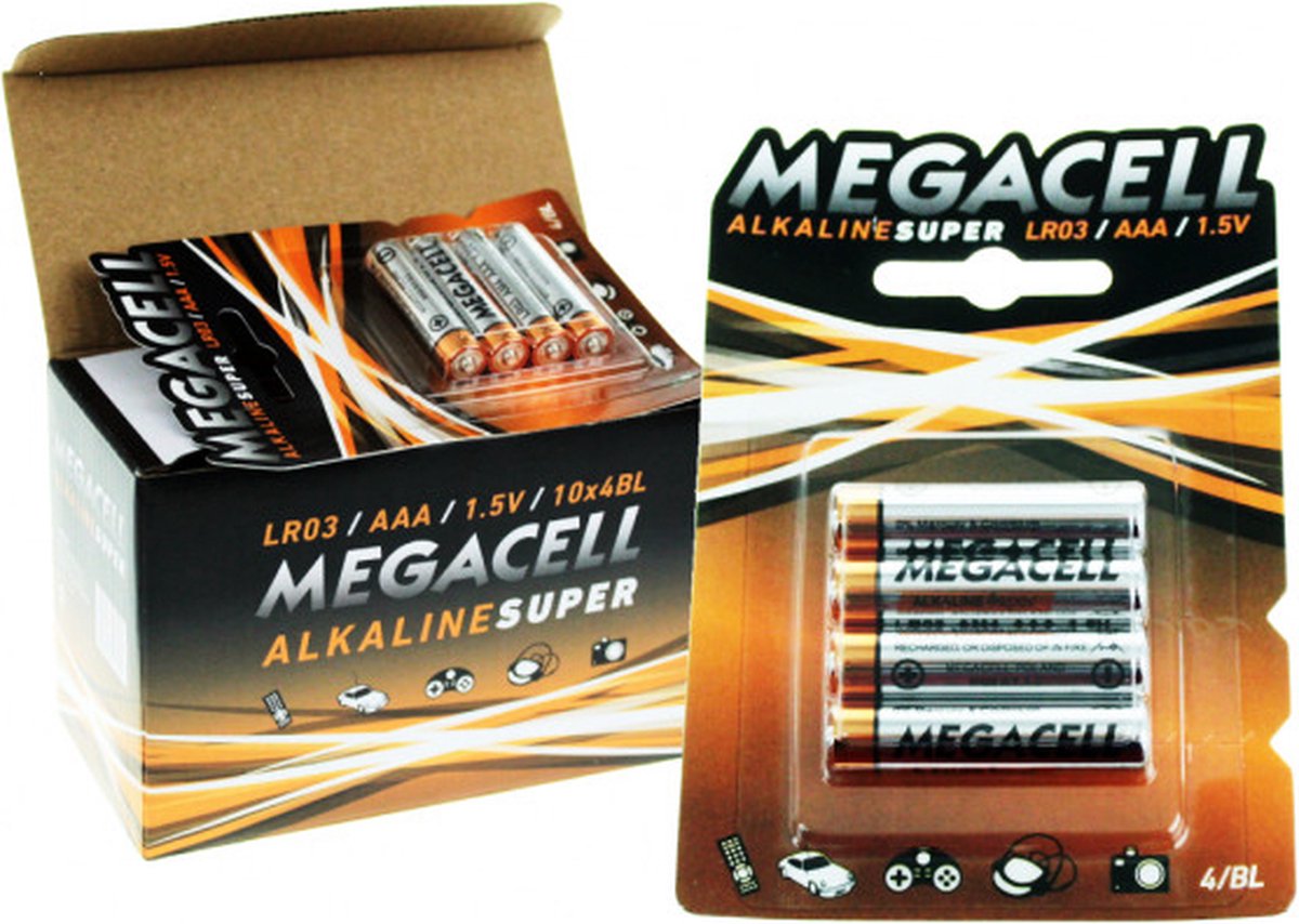 Megacell alkaline batterij LR03 AAA - 1 stuk