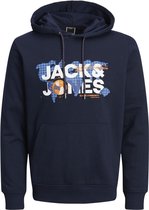 Jack & Jones Trui Jcodust Sweat Hood Sn 12240214 Navy Blazer Mannen Maat - S