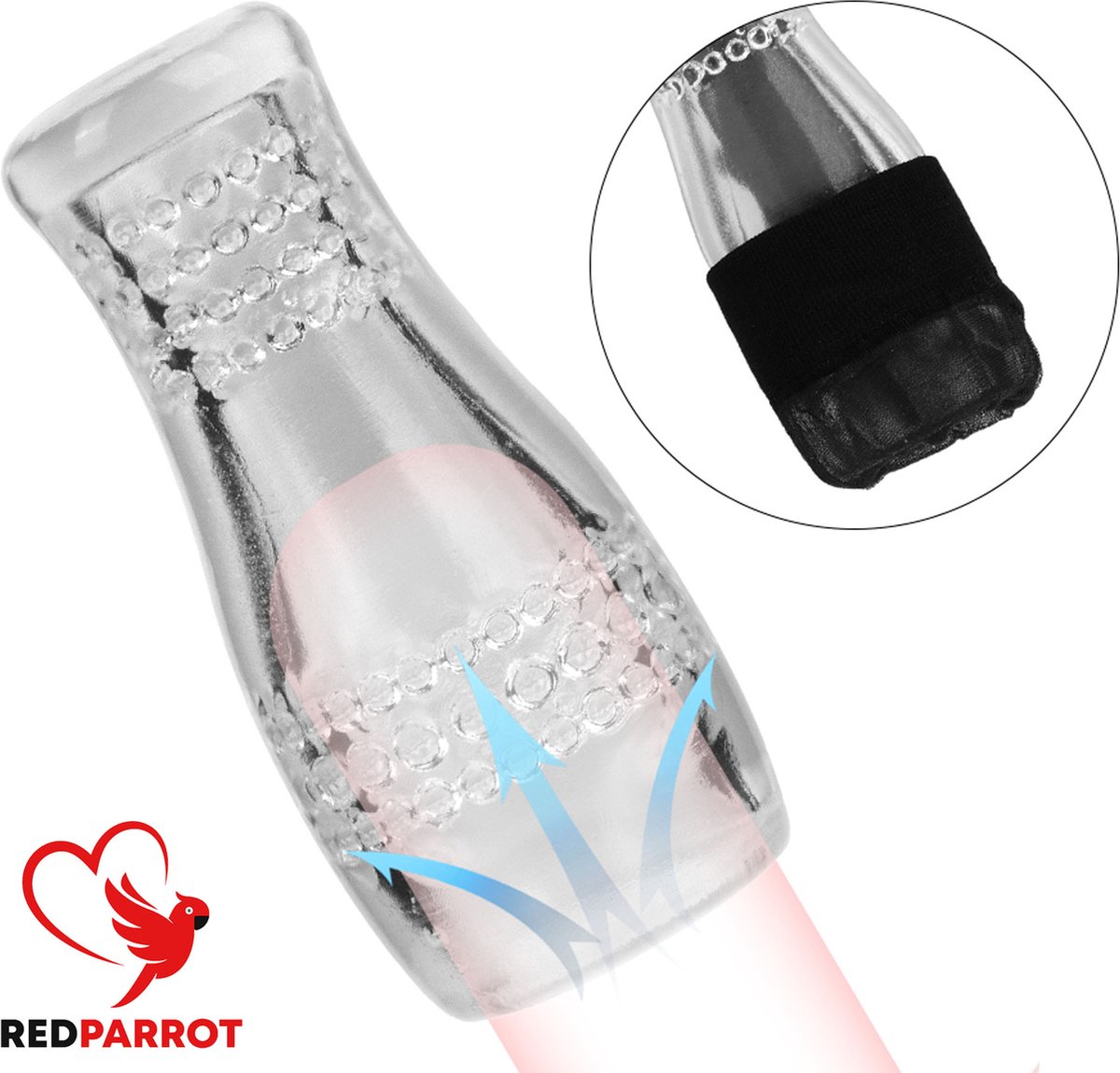 Goedkoopste 2 in 1 Masturbator mannen - Penis Sleeve - Mouw - Mini masturbator - Pocketsize - Siliconen - Kunst vagina - Kunst cup