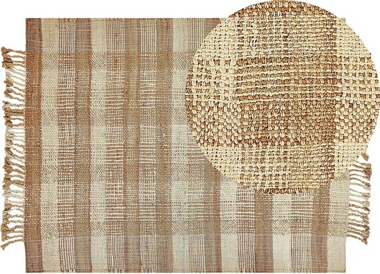 BERISSA - Modern vloerkleed - Beige - 140 x 200 cm - Jute